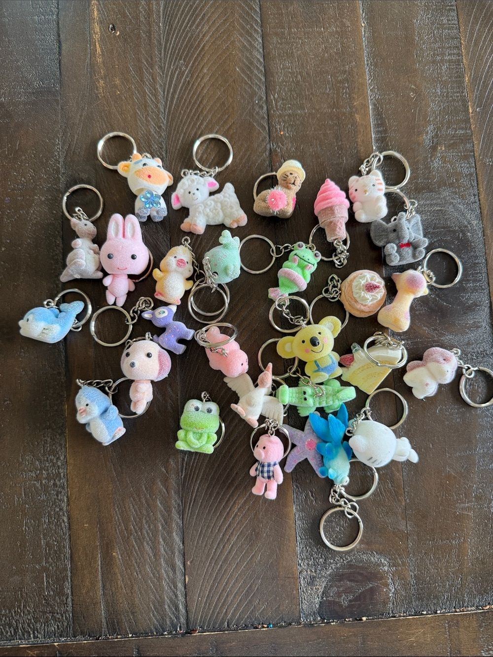 Fuzzy Small Keychain Assortment - Pastel